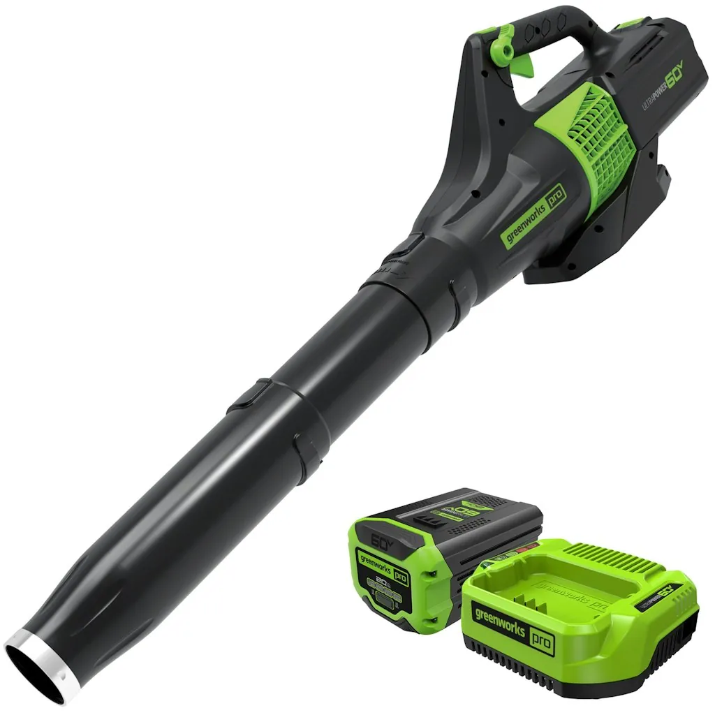 Greenworks Pro 60V 450 CFM Cordless Leaf Blower w/ 2.0Ah Battery & Charger