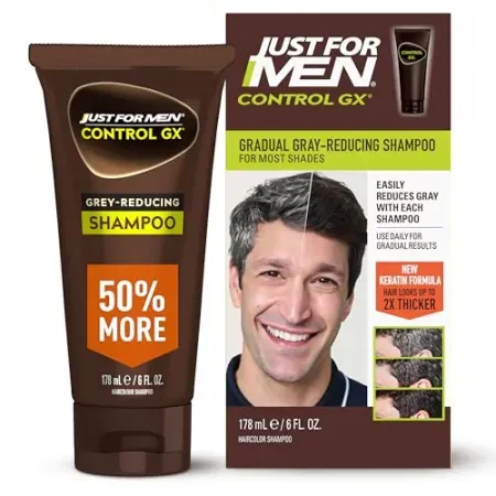 6oz Just for Men Control GX Gray Reducing Shampoo