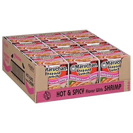 12-Ct 2.25-Oz Maruchan Instant Lunch Ramen Cup Noodles (Hot & Spicy Beef)