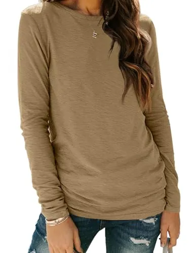 Automet Women’s Long Sleeve Crewneck Top