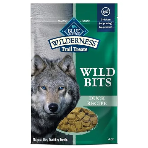 Blue Buffalo Wilderness Wild Dog Treats 4oz (Duck/Chicken)