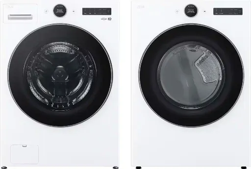LG 4.5 Cu. Ft. Smart Front Load Washer & 7.4 Cu. Ft. Smart Electric Dryer Stackable Bundle