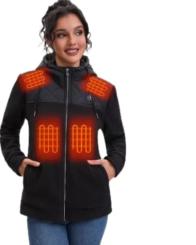 Fleece Heated Jackets with Battery
