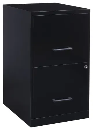 Lorell Space Solutions 18" Deep 2-Drawer Metal File Cabinet