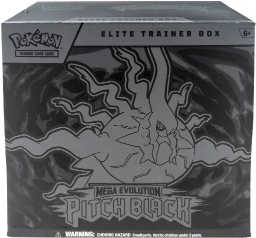 Pokemon Mega Evolution 5 Pitch Black Elite Trainer Box, 9 Booster Packs