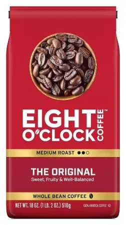 18oz Eight O'Clock Coffee Medium Roast Whole Bean Coffee