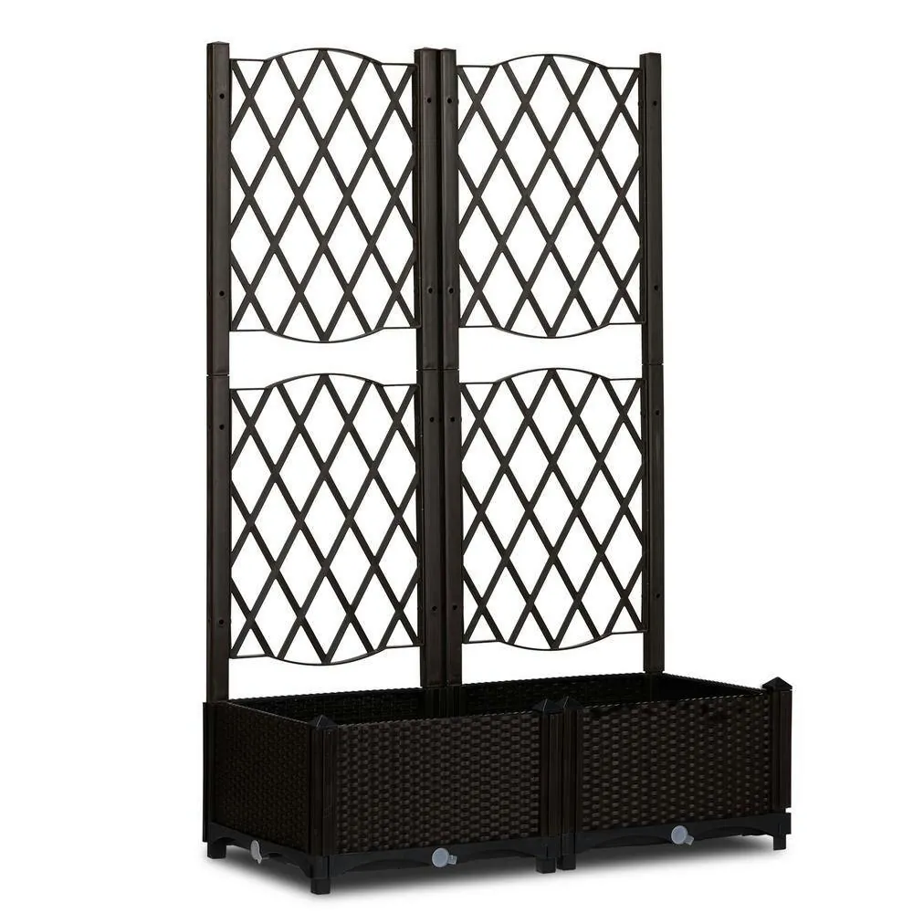 Karl Home 48" Raised Garden Bed w/ Trellis Planter Box