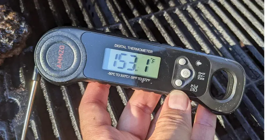 Digital Meat Thermometer in Black