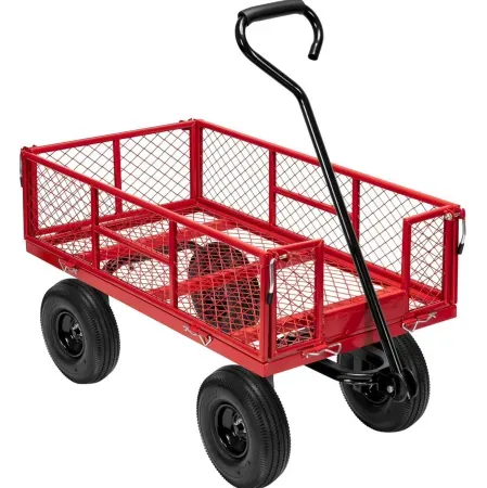 SPECSTAR 38" x 21" Mesh Steel Garden Cart (up to 880 lbs)