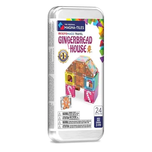 Magna-Tiles Gingerbread House 24-Piece Travel Set