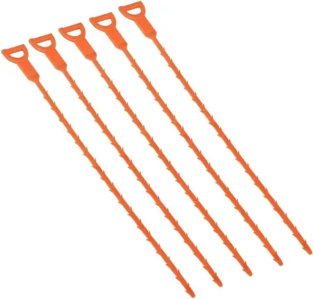 liboyixi 5-Pack 20" Hair snake Hair Drain Clog Remover Cleaning Tool