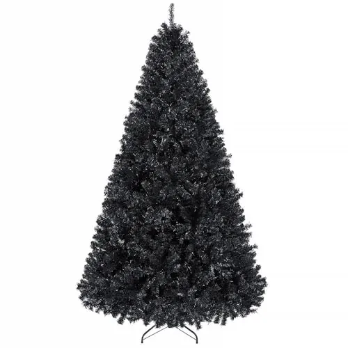 Yaheetech 6ft Black Artificial Christmas Pine Tree