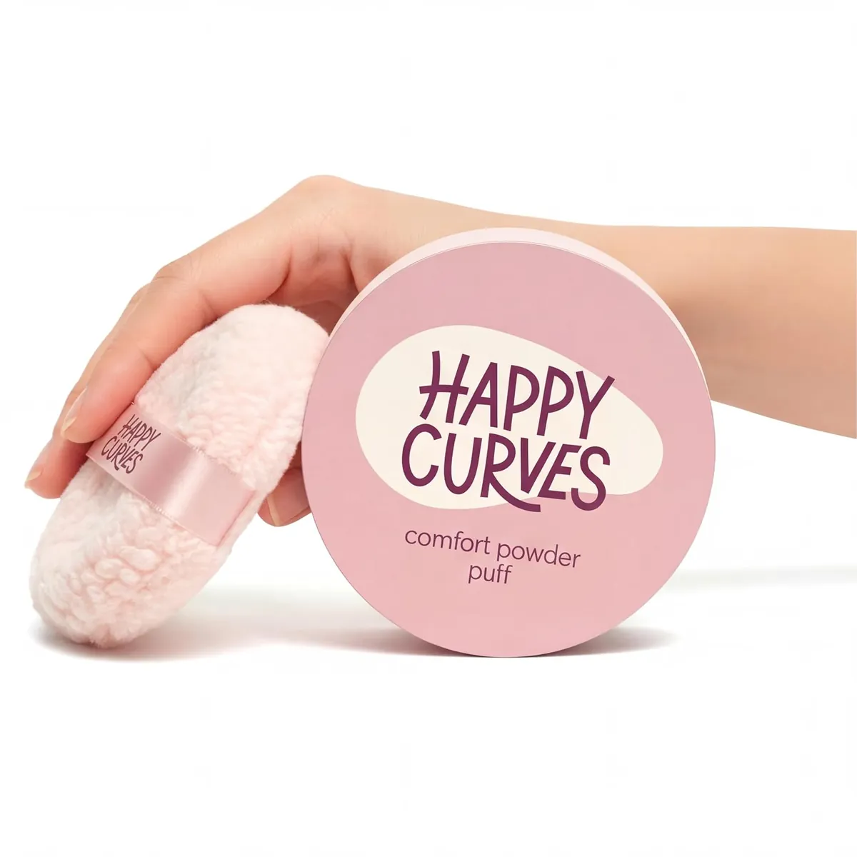 HAPPY CURVES Dusting Powder Puff