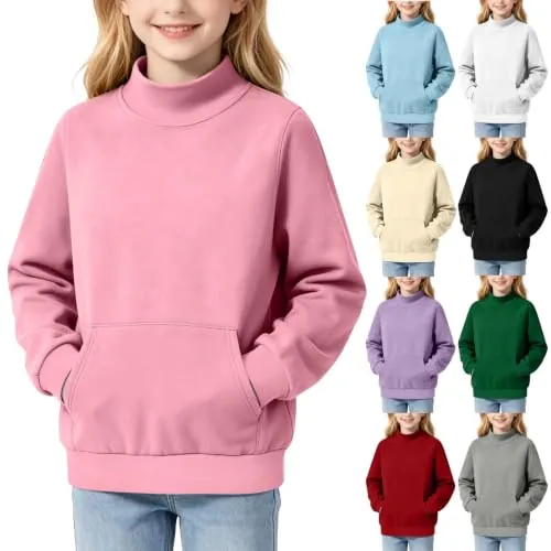 Kids Mock Neck Sweatshirt