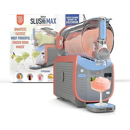 Ninja Slushi Max Smart Frozen Drink Mixer w/ 150oz. XL Capacity Vessel (Peach)