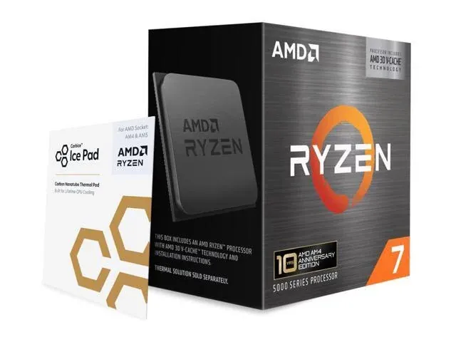 AMD Ryzen 7 5800X3D AM4 CPU with 240mm Liquid AIO CPU Cooler