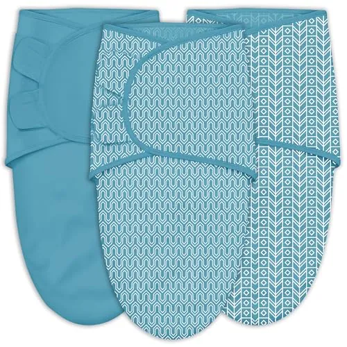 Sweet Dolphin Baby Swaddle Cotton Sleep Sacks 3-Pack
