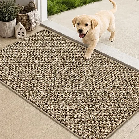 COSY HOMEER 17"x30" Non-Slip Door Mat Entryway Rug (6 Colors)