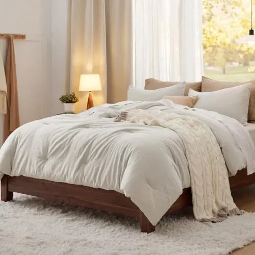 Bedsure Prewashed Soft Comforter Set (3-Piece)