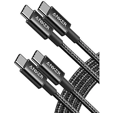 Prime: 2-pk 6' Anker 60W USB-C to USB-C Fast Charging Cable