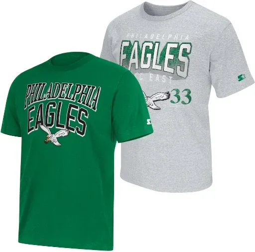 Philadelphia Eagles Starter Two-Pack Throwback Logo T-Shirt Set