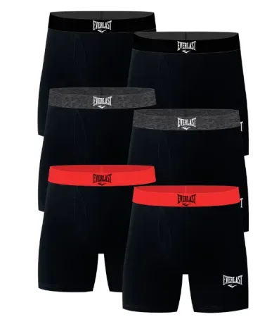 6-Pack Everlast Cotton Men's Boxer Briefs