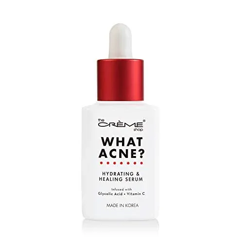 The Crème Shop What Acne? Vitamin C & Glycolic Acid Acne Treatment Serum 1.02-Oz
