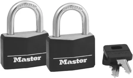 2-Pack Master Lock Covered Padlocks with Key