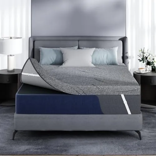 Queen 3" Firm Memory Foam Mattress Topper