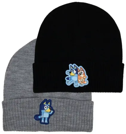 2-Pack Bluey Men's Beanie Style Hat Set