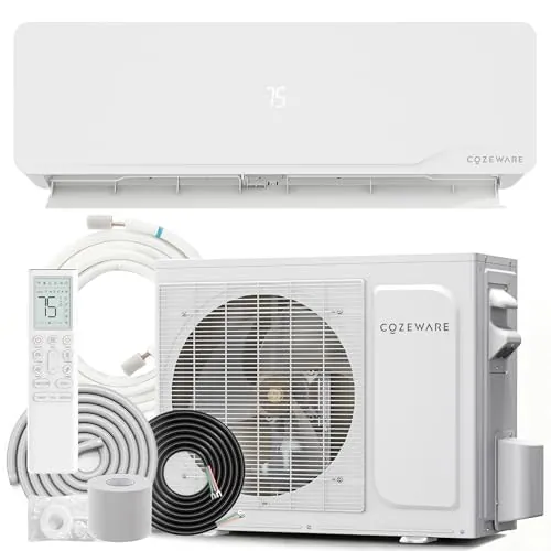 Cozeware 9,000 BTU 18 SEER2 Ductless Mini Split Air Conditioning and Heating System