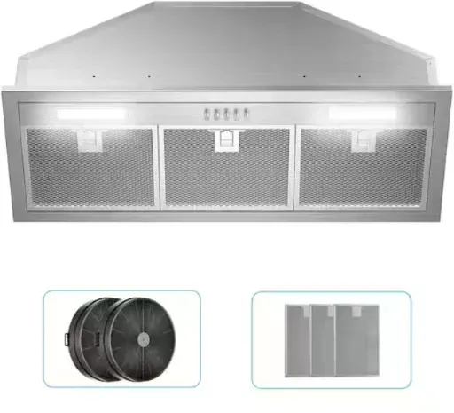 VIKIO 30 in. 500 CFM Ductless or Ducted Convertible Insert Range Hood