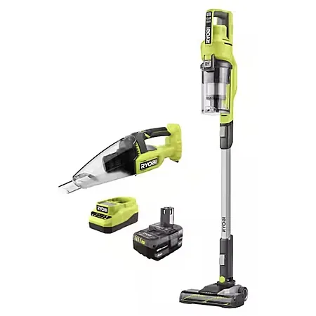 Ryobi ONE+ 18V Cordless Stick & Hand Vacuum Combo Kit w/ 4Ah Battery & Charger