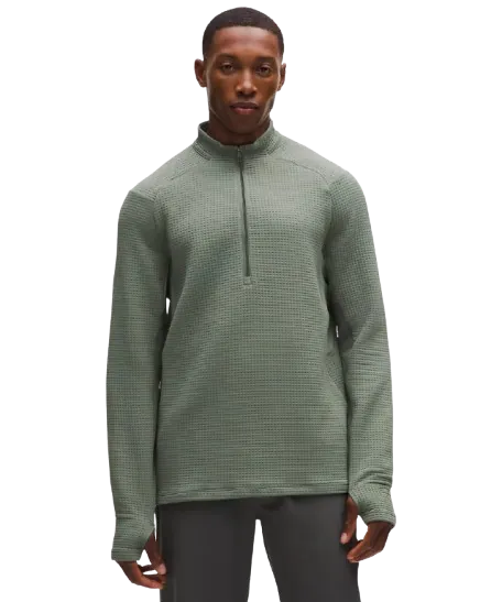 lululemon Men's Waffle-Knit Half Zip