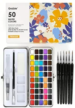 Grabie 50-Color Watercolor Paint Set