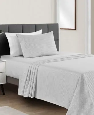 Fairfield Square Collection Microfiber Easy Care Printed 3-Pc. Twin Sheet Set for From $8 + free shipping w/
