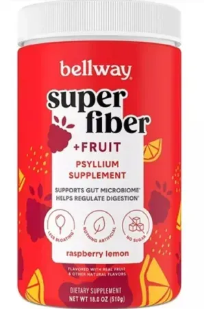 18oz Bellway Super Fiber Fruit Psyllium Husk Powder Fiber Supplement