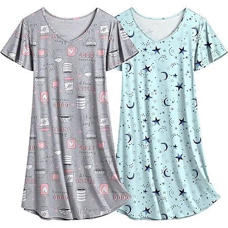 2-Pk Ekouaer Women's Nightgowns (Various)