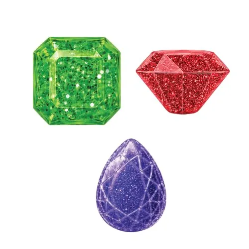 Squeeze Please Gems Collector’s Display Case w/ 3 Jelly Gems