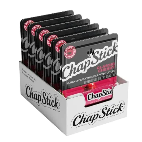 ChapStick Classic Cherry Lip Balm 12-Pack