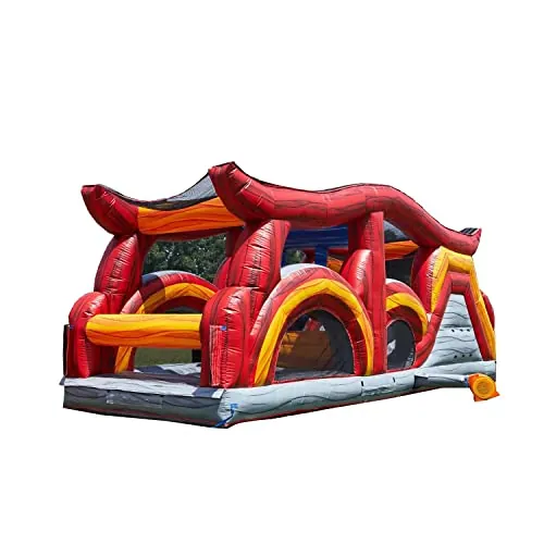 JumpOrange Shadow Obstacle Course Bounce House Inflatable with Blower (Piece 2)