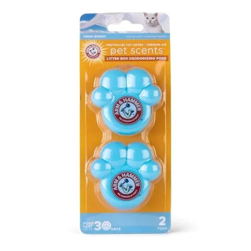 Arm & Hammer Pets Cat Litter Box Deodorizer Pods (Fresh Breeze) 2-Pack
