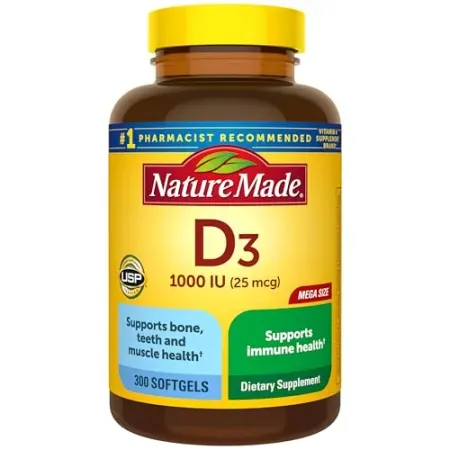 300-count Nature Made 1000 IU Vitamin D3 Softgels