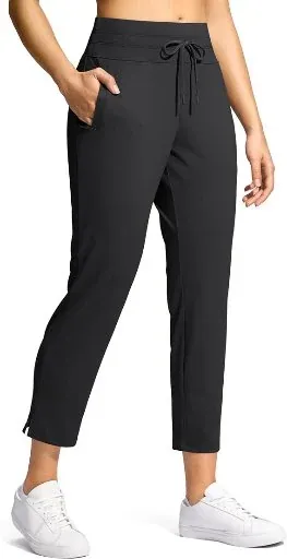 YYV Women's High-Waisted 7/8 Stretch Ankle Golf Pants