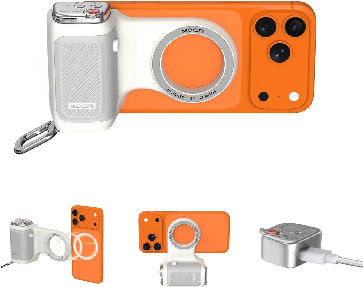 iPhone Magnetic Camera Grip by Comitok Moca