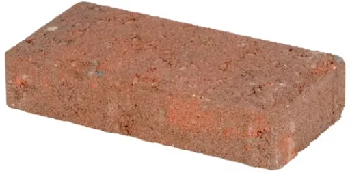 LOWES 8-in L x 4-in W x 2-in H Rectangle Red/Charcoal Concrete Paver