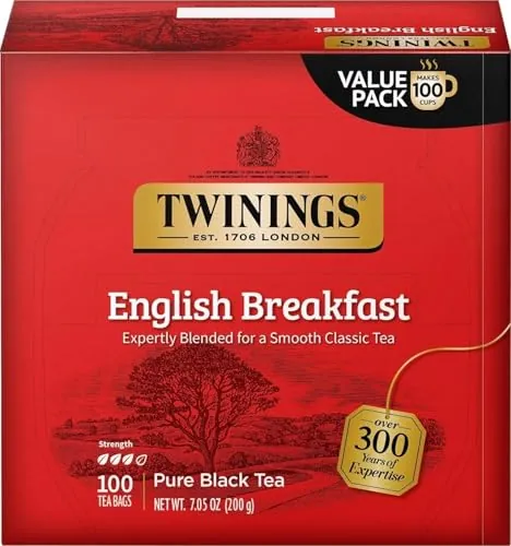 Twinings Tea Individually Wrapped Bags 100-Count