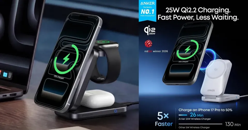 25W 3-in-1 Prime Foldable MagSafe Charger