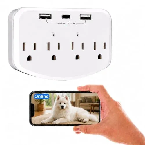 4K HD Hidden Camera Wall Outlet