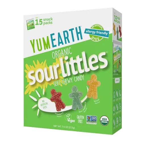 YumEarth Organic Sour Littles 15-Count Box